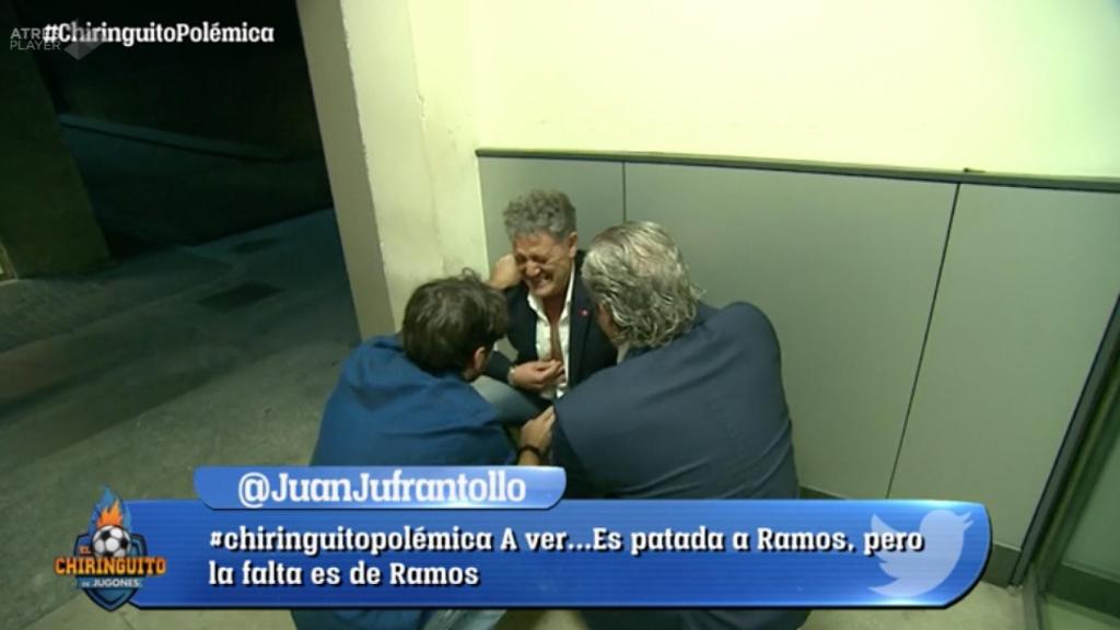 Susto en 'El chiringuito': Rafa Guerrero abandona por un amago de infarto