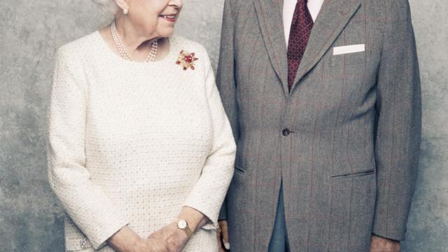 La reina Isabel II y Felipe de Edimburgo.