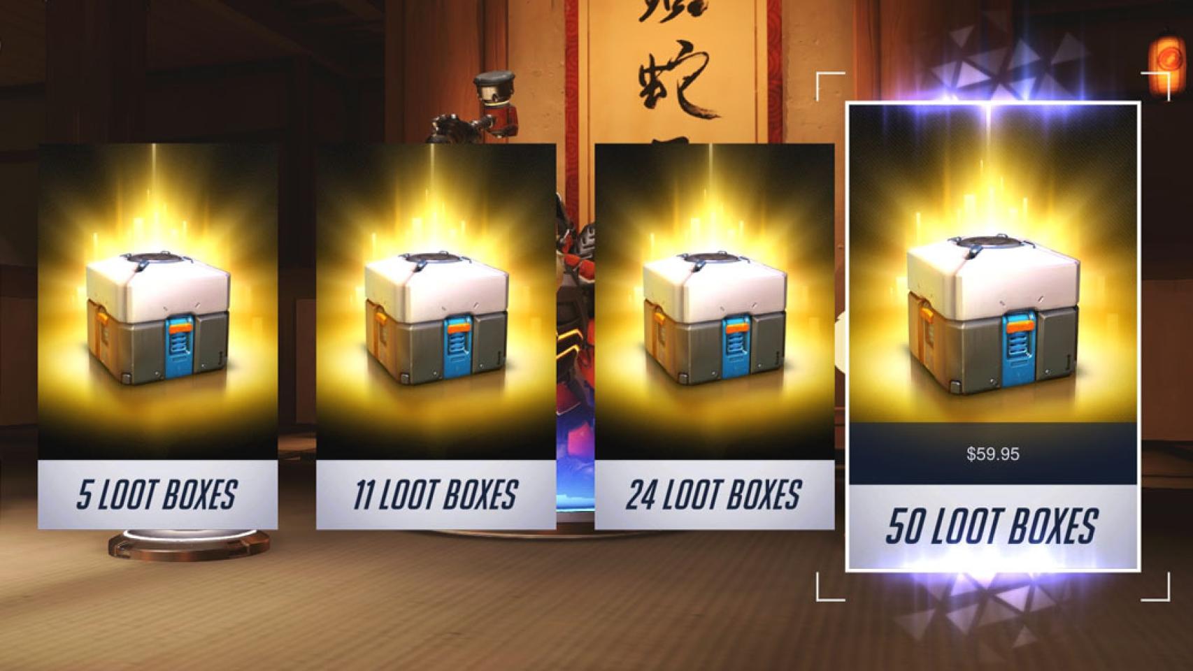 Ejemplos de loot boxes.