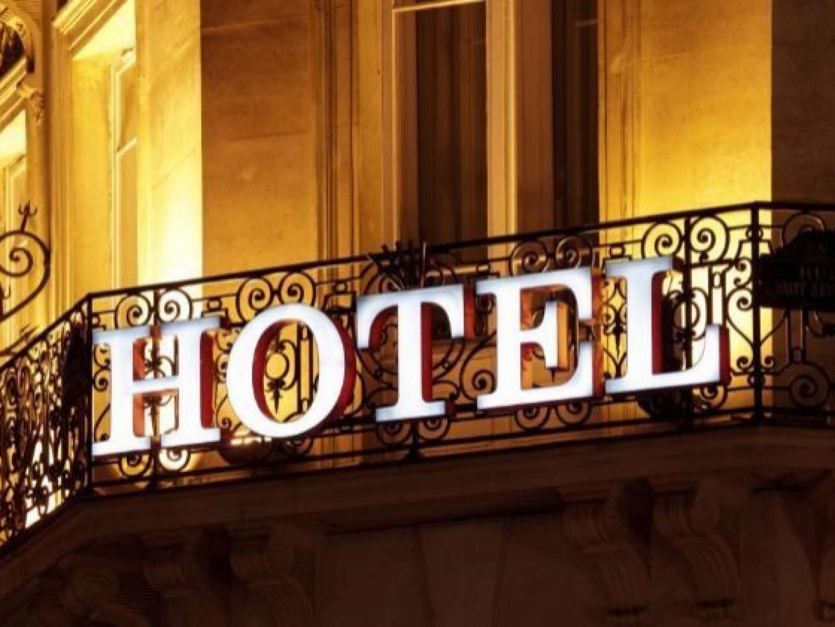 Imagen de archivo de la fachada de un hotel en Barcelona