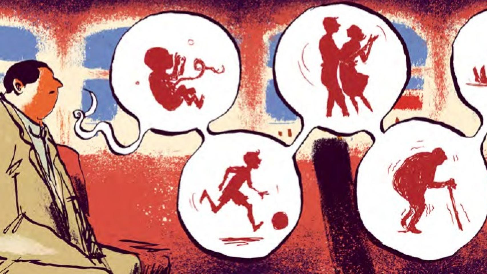 Una de las viñetas de Sostiene Pereira.