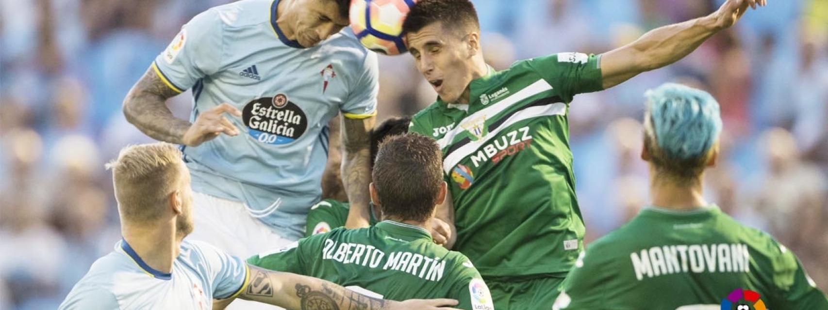 Un encuentro entre Celta y Leganés de la pasada temporada.