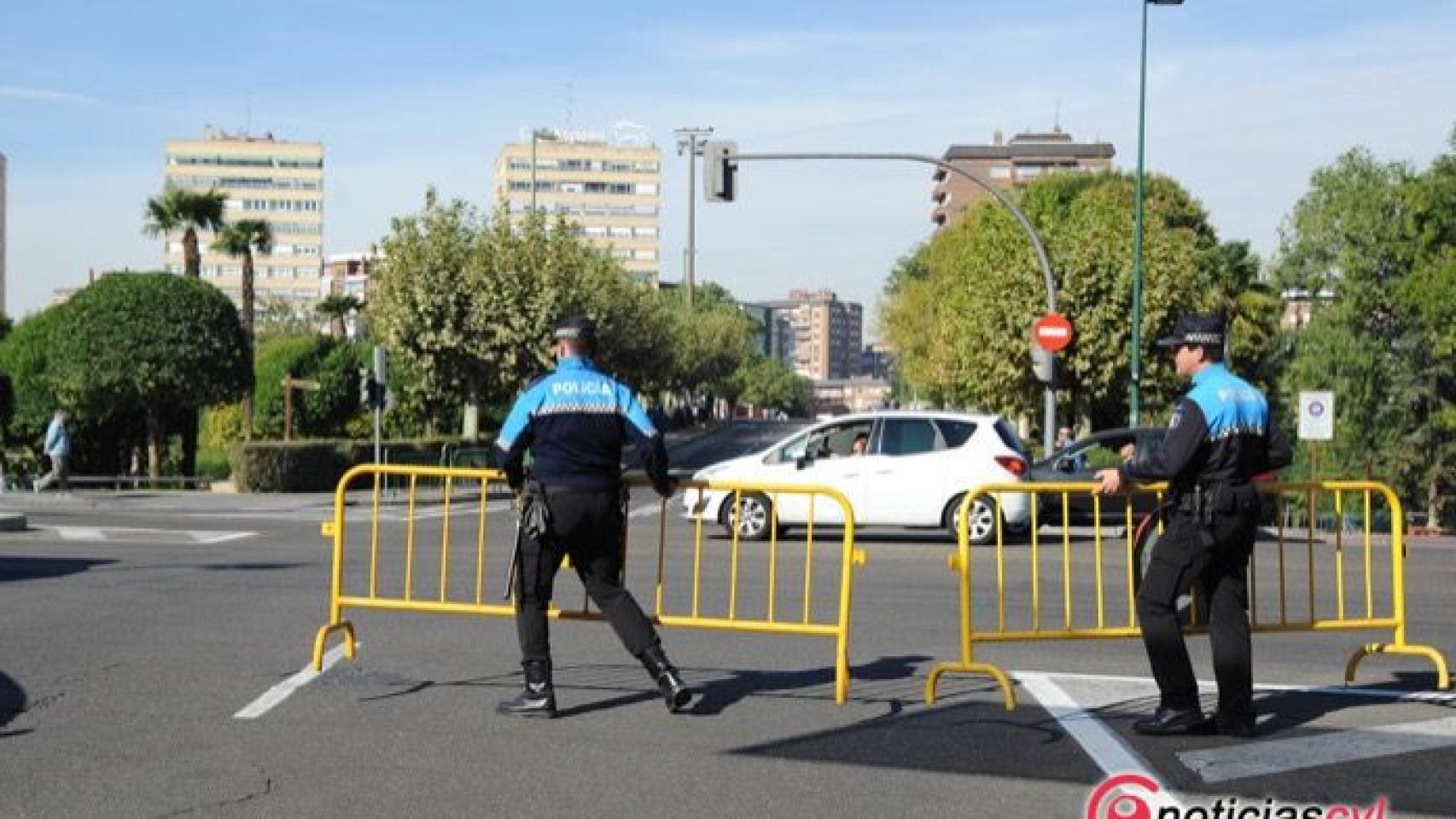 corte trafico policia municipal valladolid