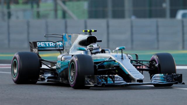 Valteri Bottas durante el GP de Abu Dabi.