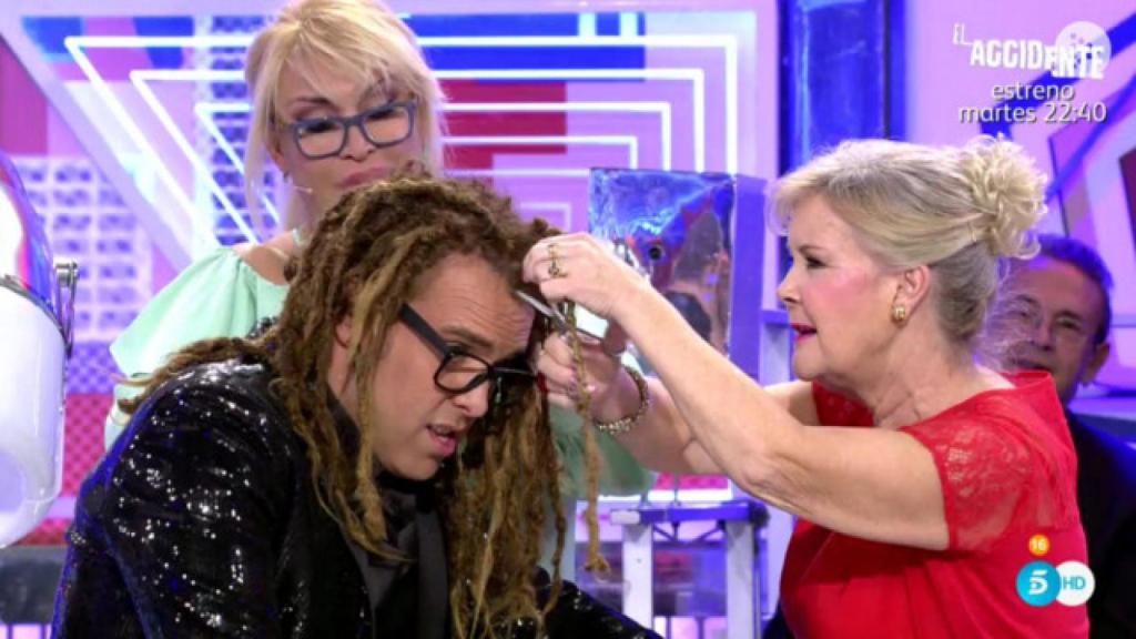 “Pelu Deluxe”: Raquel Mosquera corta las rastas Torito en directo