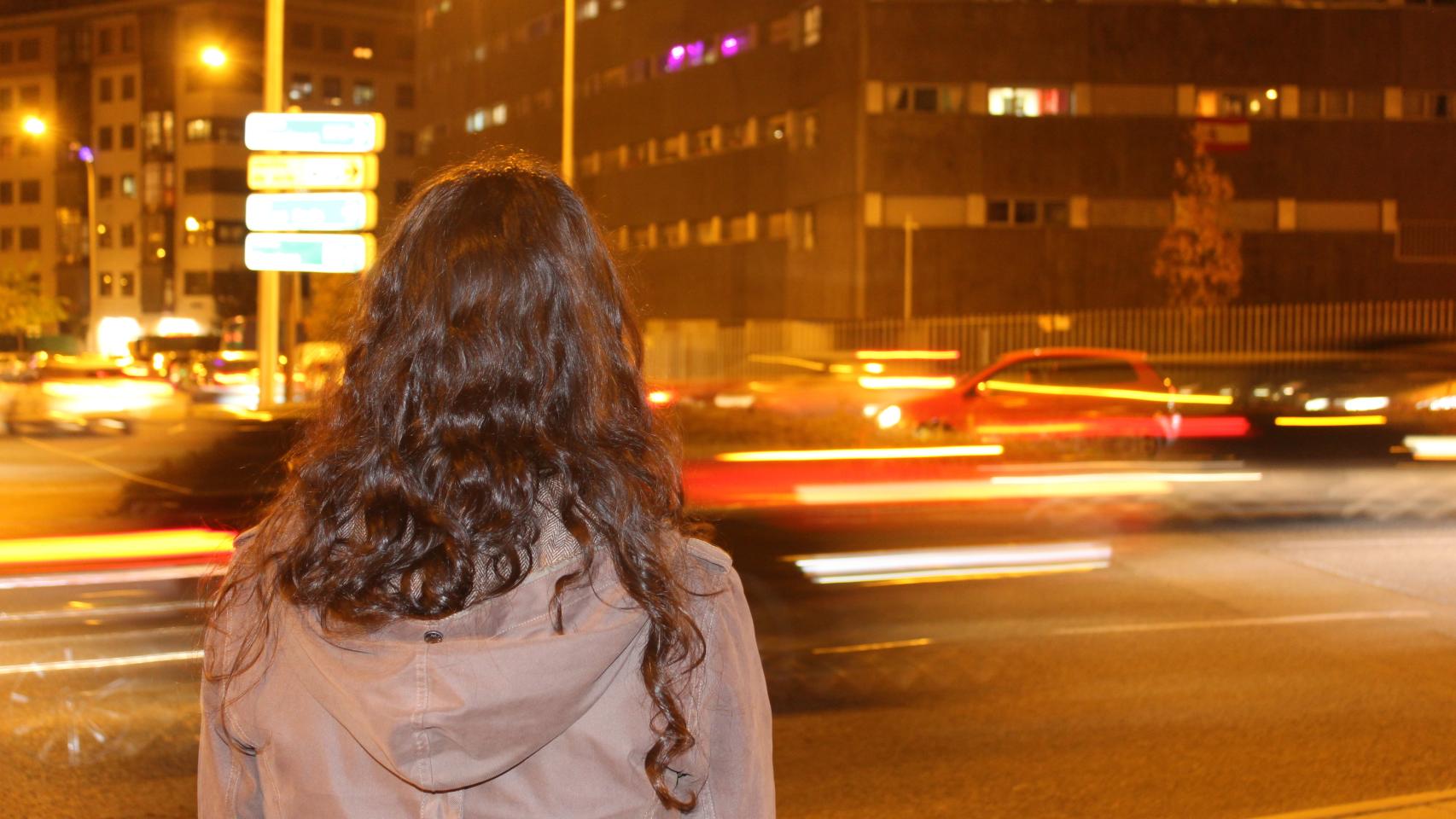 Cristina resultó herida en un brazo.