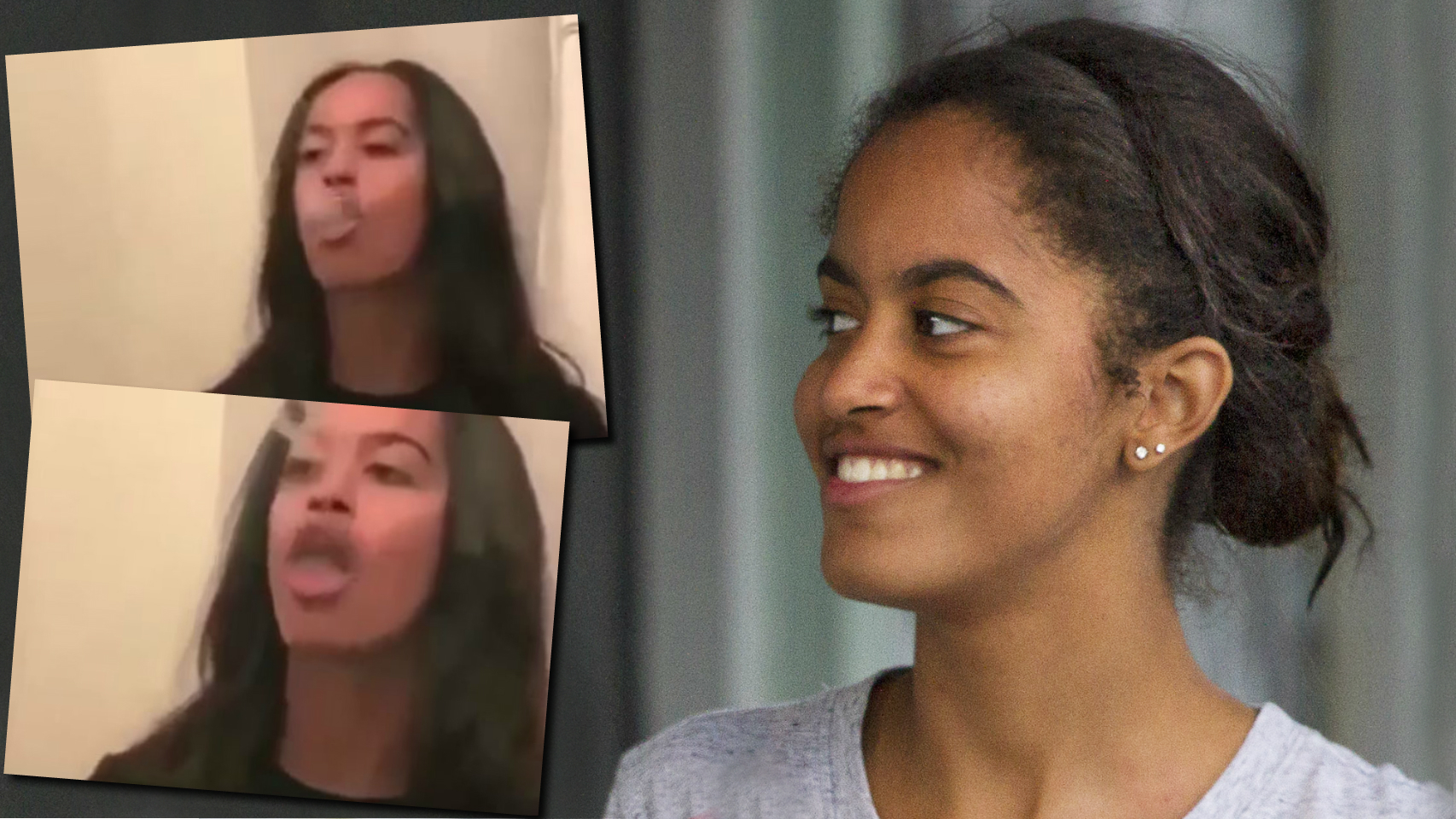 Las imágenes de la hija del expresidente de Estados Unidos fumando sorprender a los internautas.