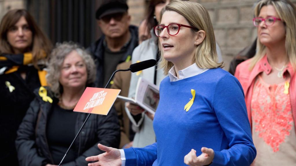 Elsa Artadi, jefa de campaña de Junts per Catalunya, este miércoles en Barcelona.