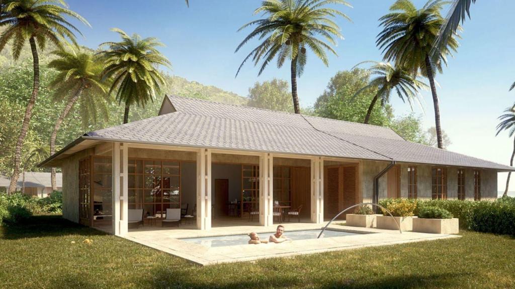 Una de las villas exclusivas en la que se hospedarán.