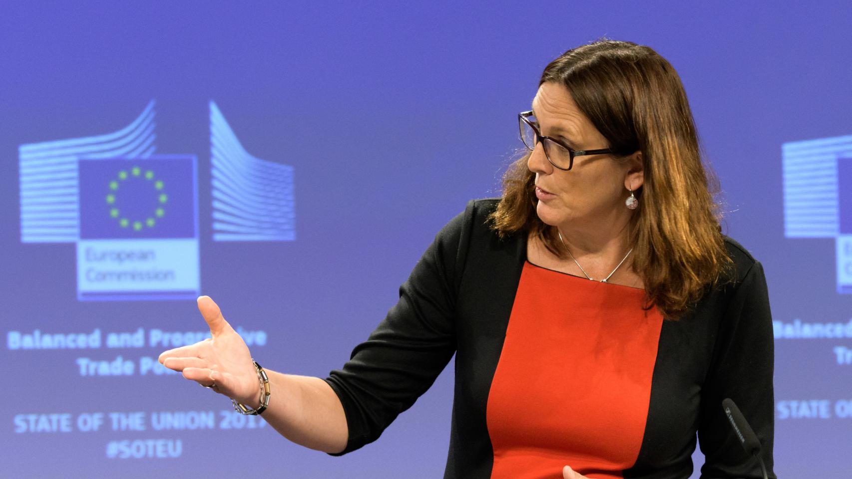 La comisaria de Comercio, Cecilia Malmström