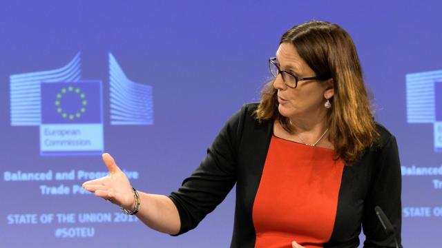 La comisaria de Comercio, Cecilia Malmström