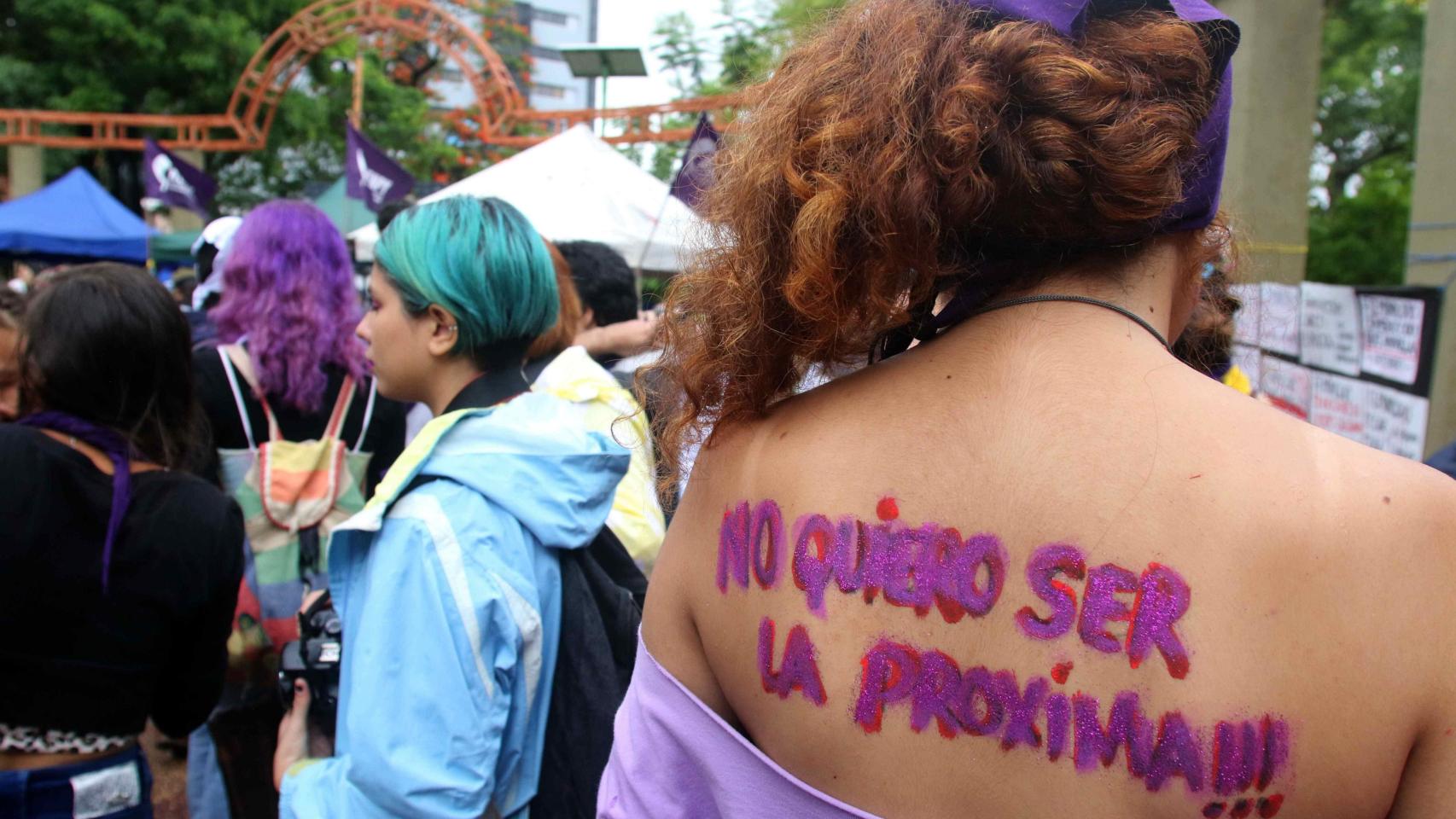 Manifestación contra la violencia de género.