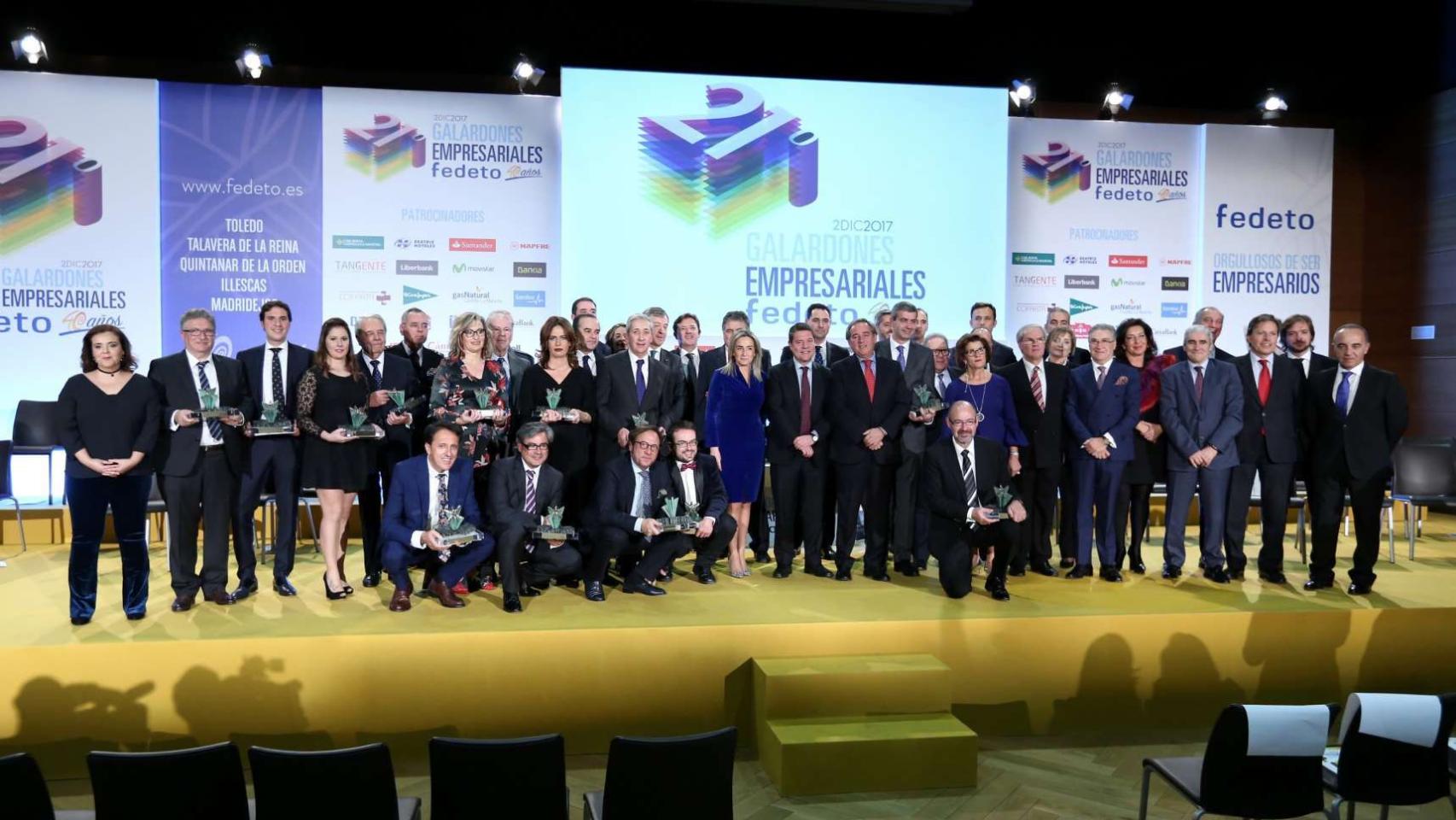 Fedeto entrega sus premios anuales 2017 en una gran gala en Toledo 1
