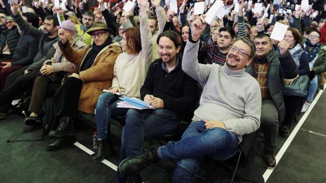 Iglesias y Domènech el pasado fin de semana en Barcelona.