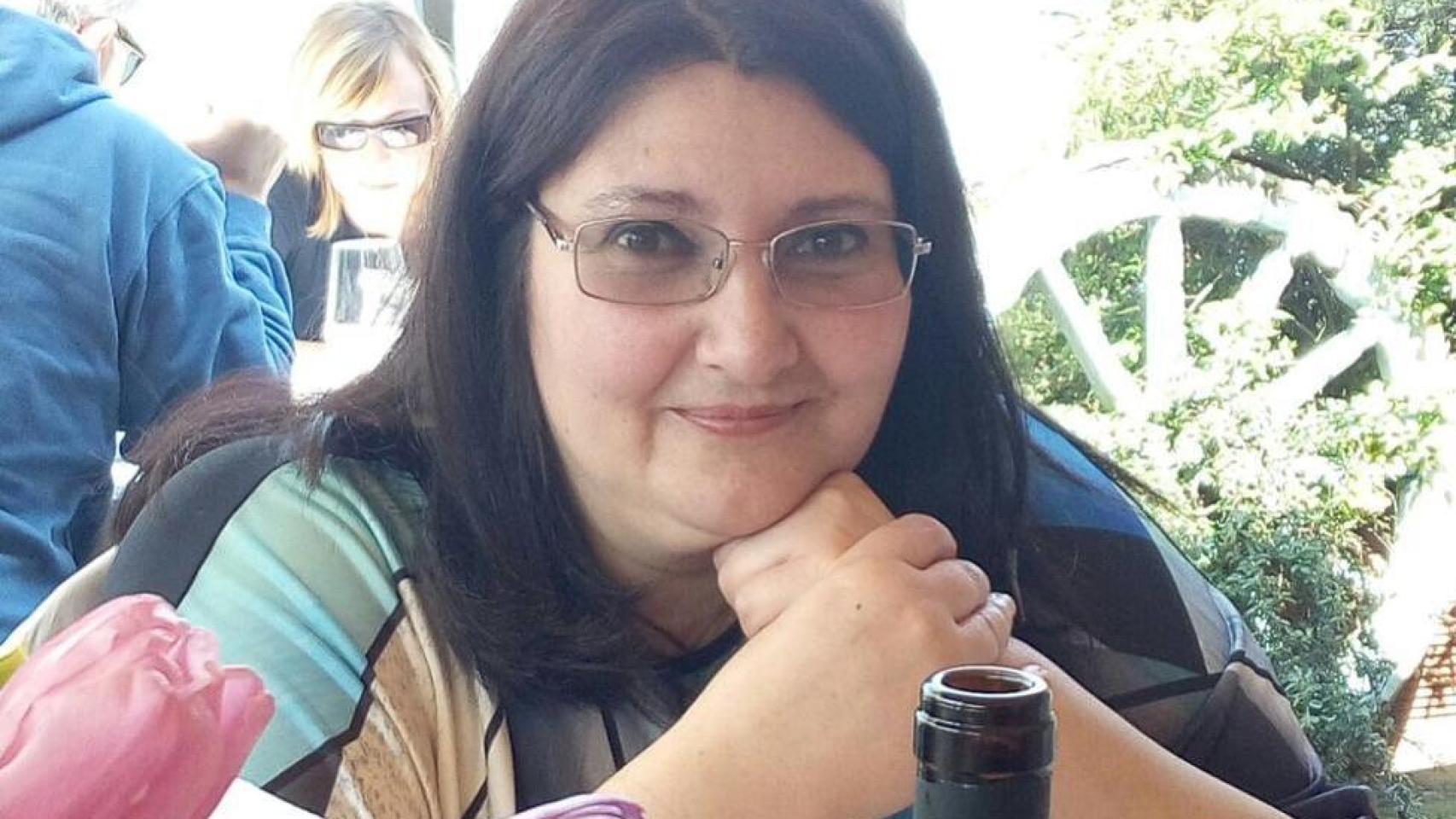 Concetta Candido antes de quemarse en la oficina del INEM en Italia.