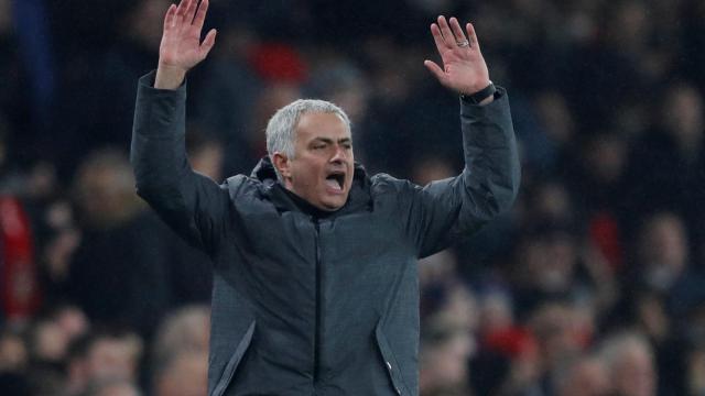 Mourinho, en un partido de la Premier League.