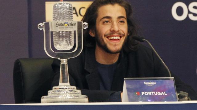 Salvador Sobral  tras ganar Eurovisión.