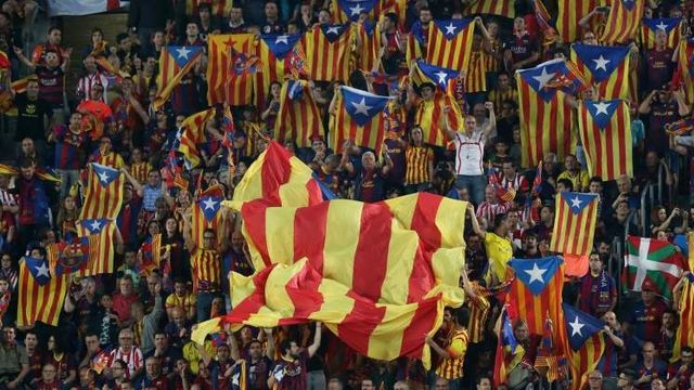 El público del partido F.C. Barcelona-Athletic Club de Bilbao donde tuvo lugar la pitada.