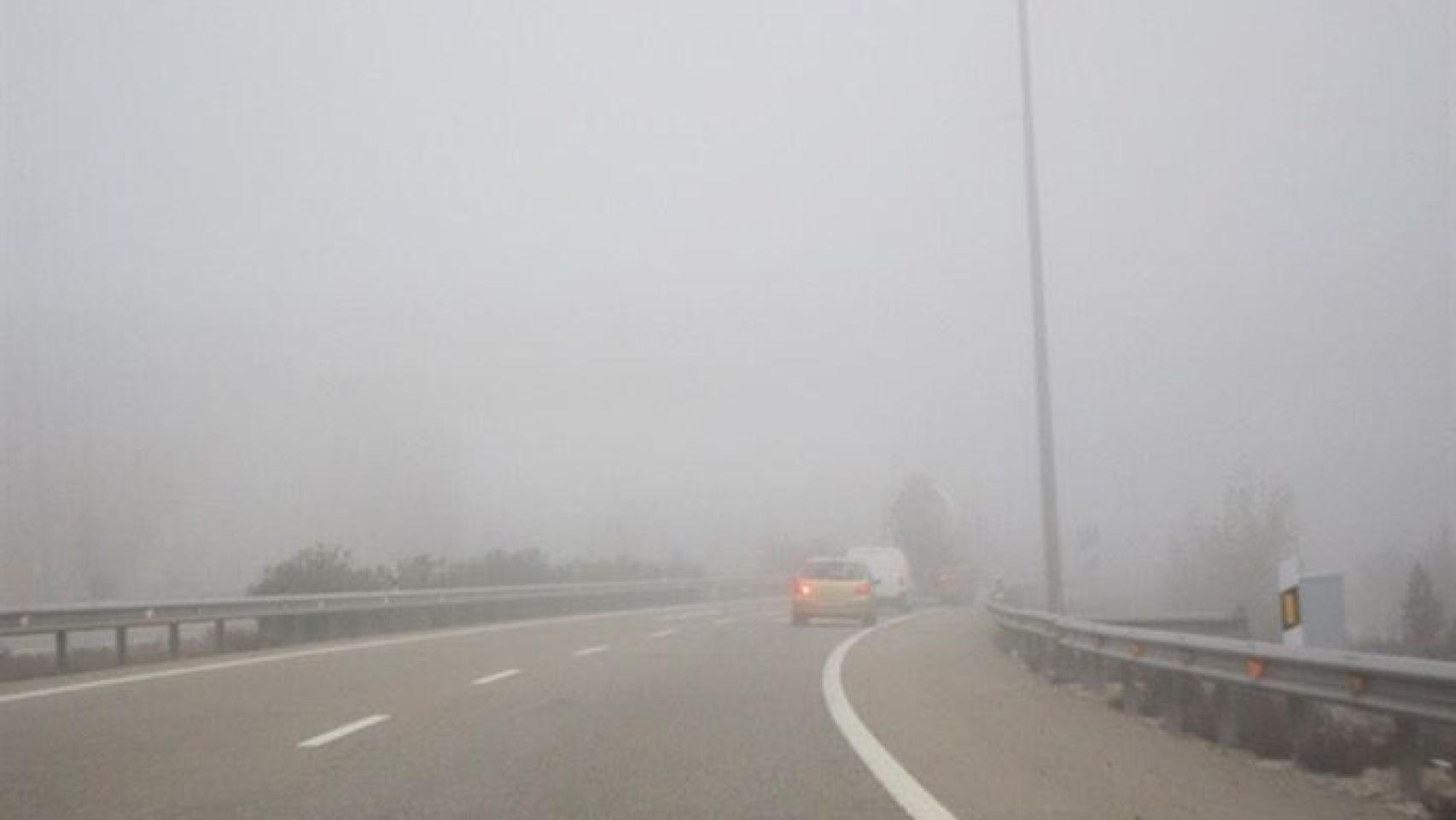 Niebla en las carreteras de Castilla y León