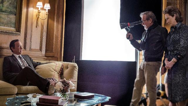 Spielberg rodando Los papeles del pentágono.