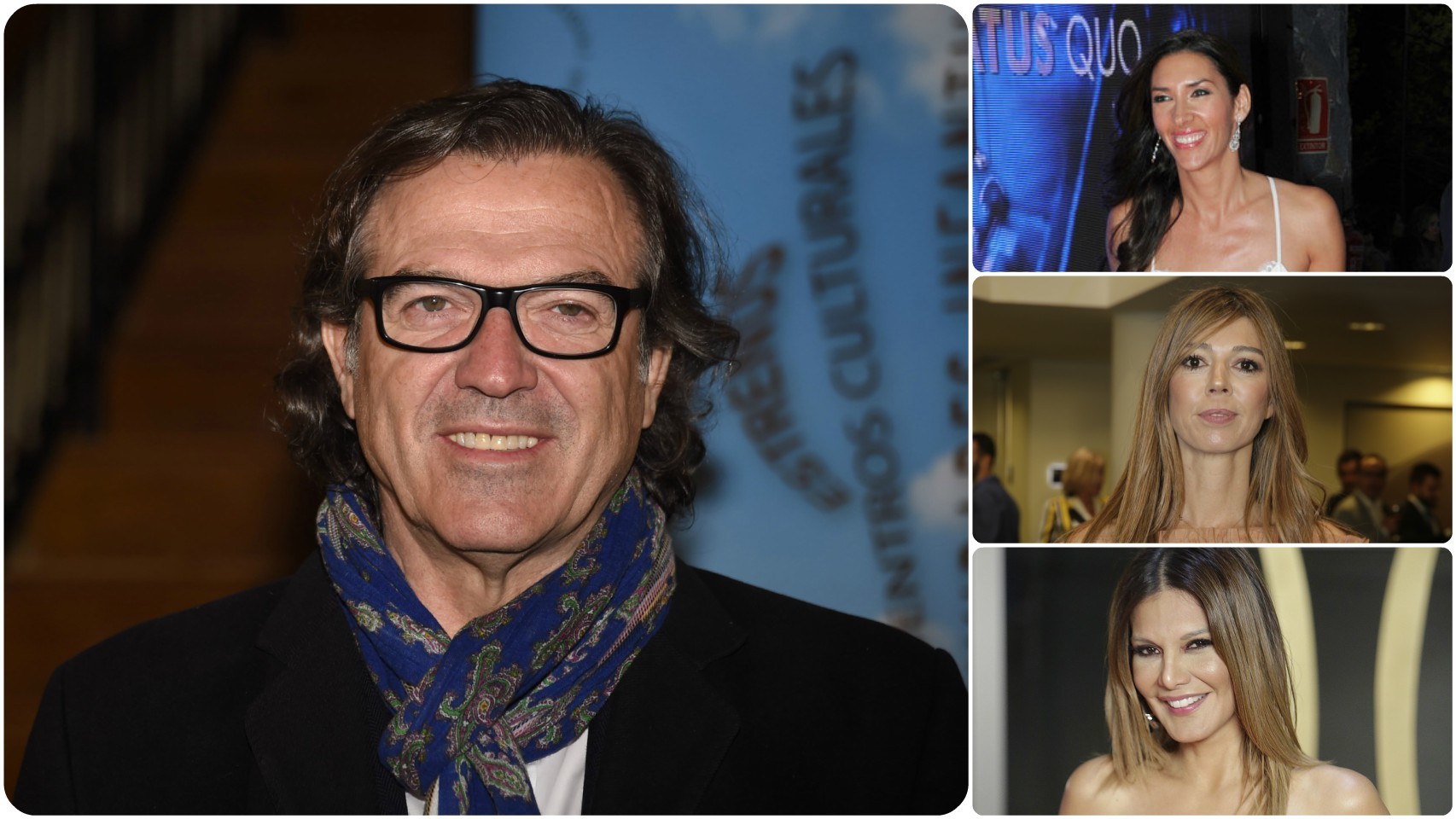 Pepe Navarro junto a Lorena Aznar, Eva Zaldívar e Ivonne Reyes.