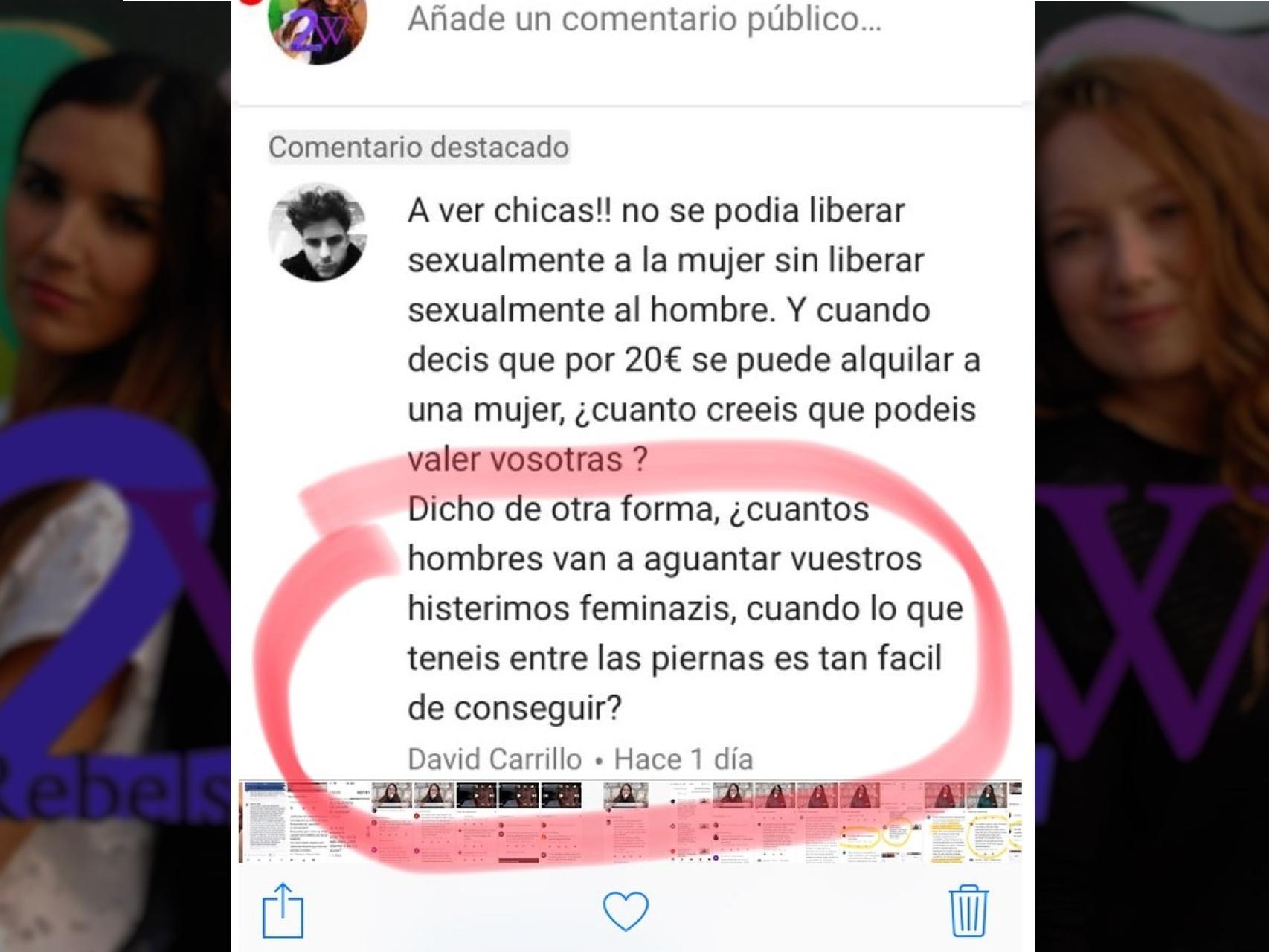 Las amenazas y reproches que denuncia Towanda Rebels