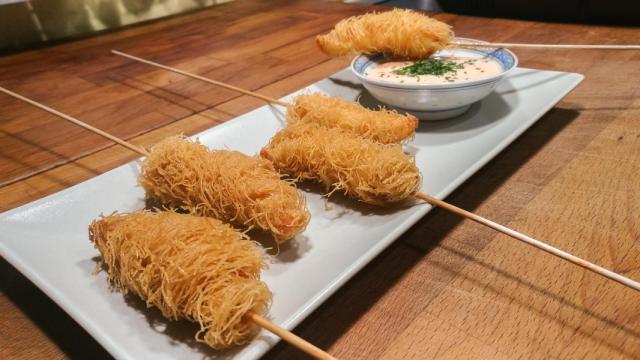 langostinos con gabardina