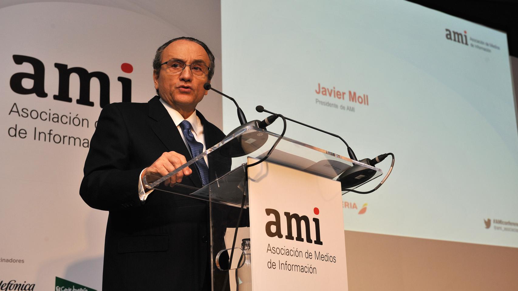 Javier Moll, durante la presentación del Libro Blanco de la Información.