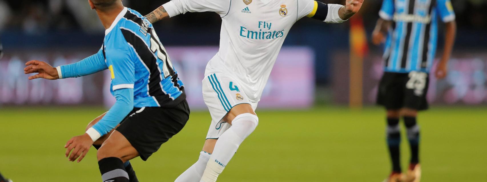 Sergio Ramos, durante la final dle Mundialito.