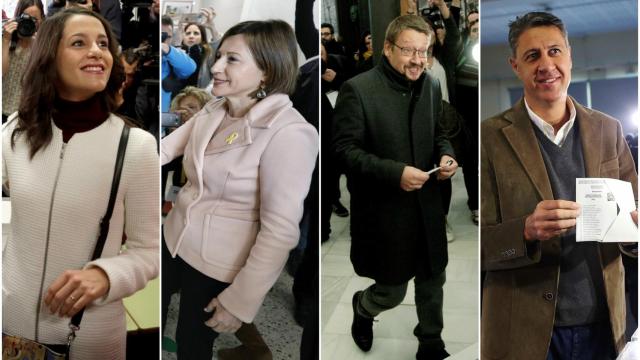 Los políticos han usado una paleta de colores muy sencilla.