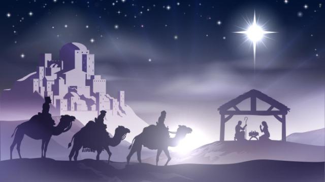 Representación de la estrella que guió a los reyes magos.