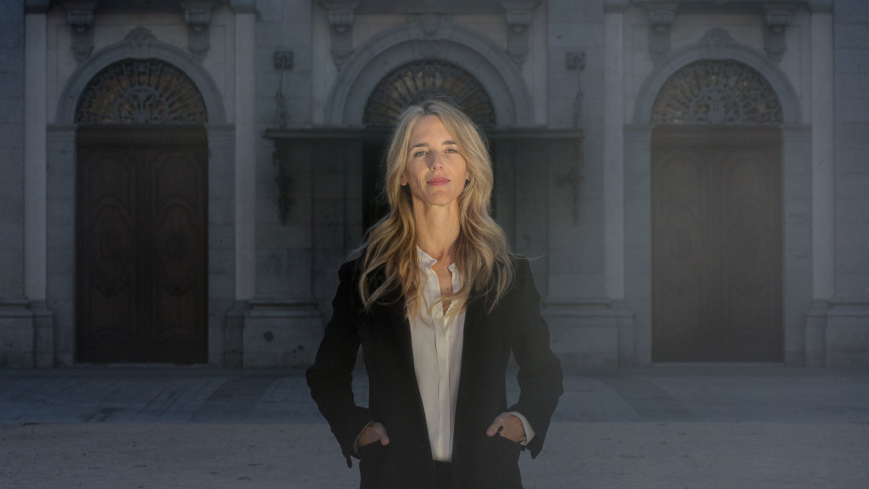 Cayetana Álvarez de Toledo, delante del Tribunal Supremo.