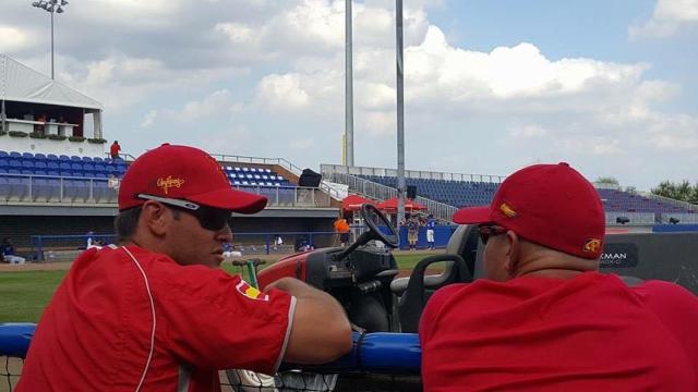 Néstor Pérez junto a Paco Figueroa.