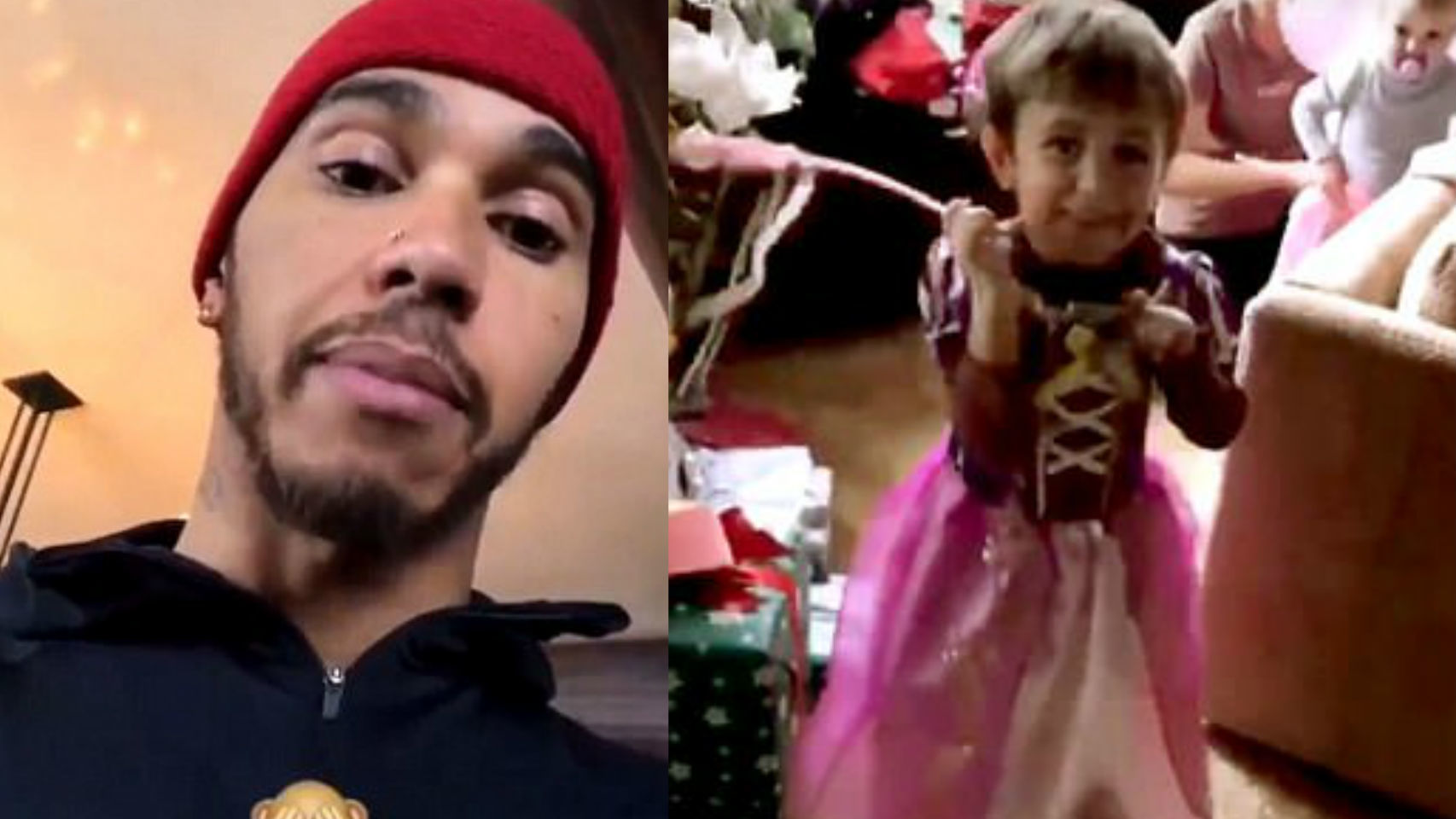 Hamilton y su sobrino.