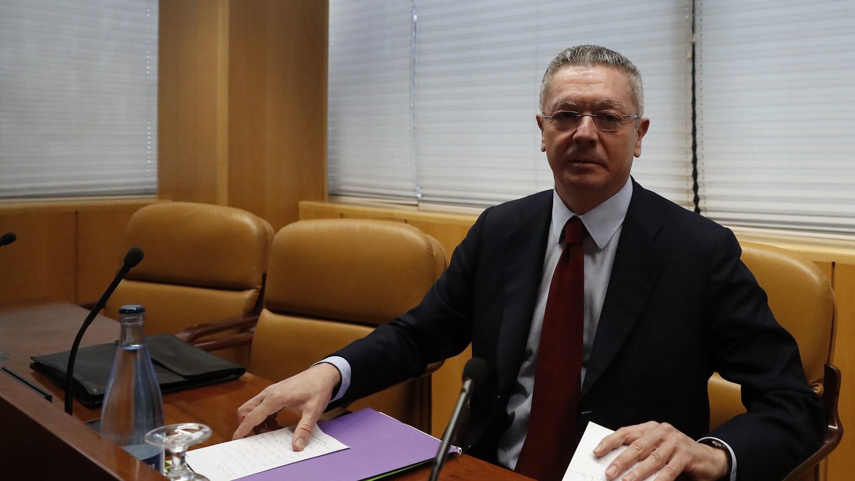 Ruiz-Gallardón, en su comparecencia ante la Asamblea de Madrid por la compra de Inassa./