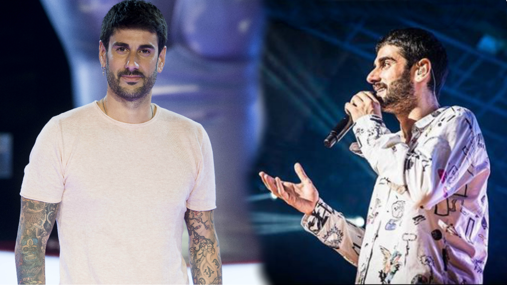 Melendi, hace unos meses y en la actualidad.