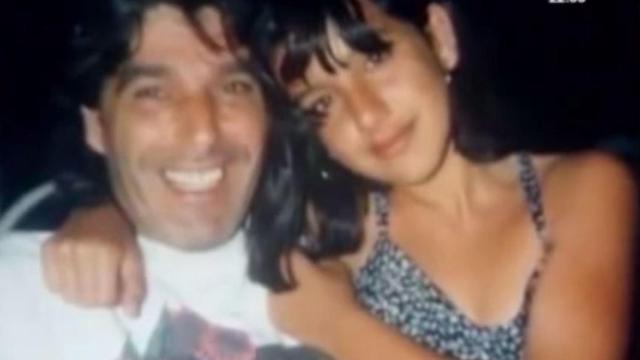 Manuela junto a su padre, un malagueño de etnia gitana emigrado.