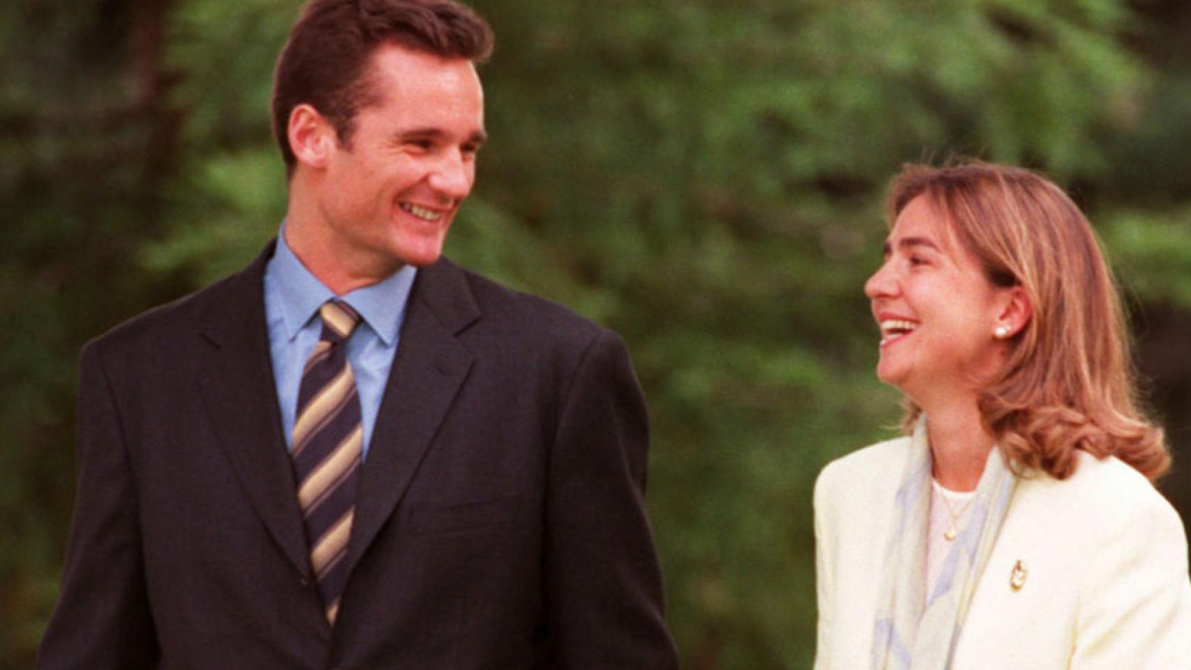 Los exduques de Palma el día que anunciaron su compromiso.