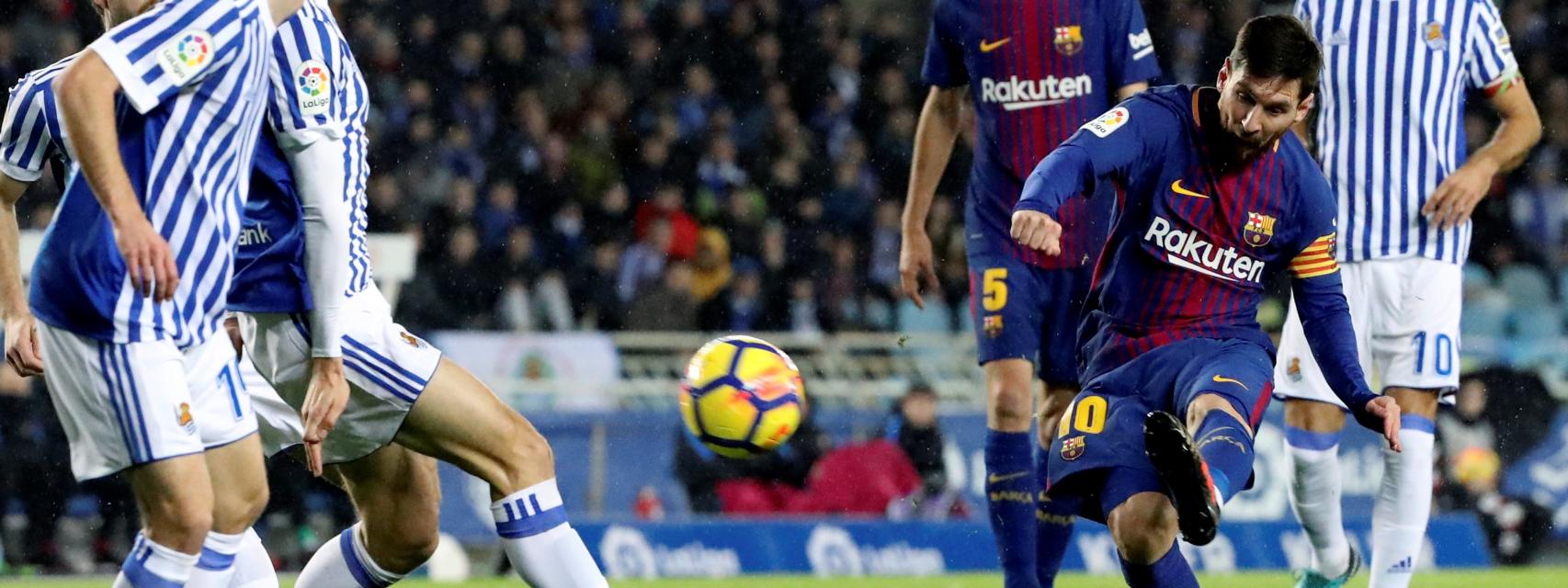 Messi en el Real Sociedad - FC Barcelona.