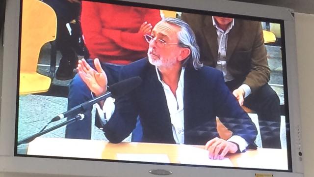 Francisco Correa, durante su declaración en la Audiencia Nacional.