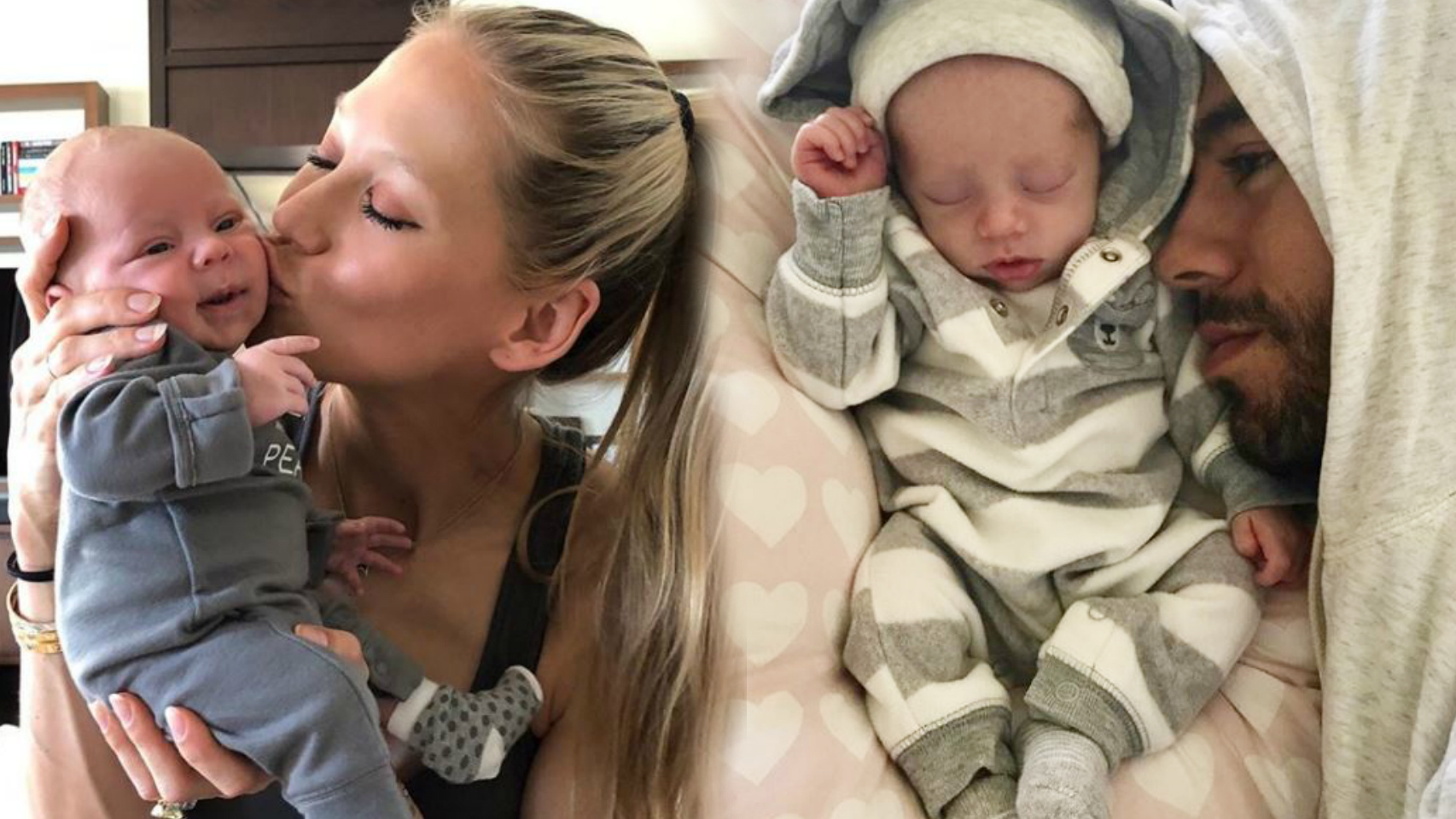 Enrique Iglesias y Anna Kournikova con sus mellizos.