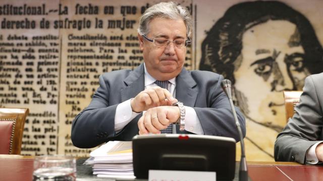 El ministro del Interior Juan Ignacio Zoido a su llegada a la Comisión de Interior del Senado.