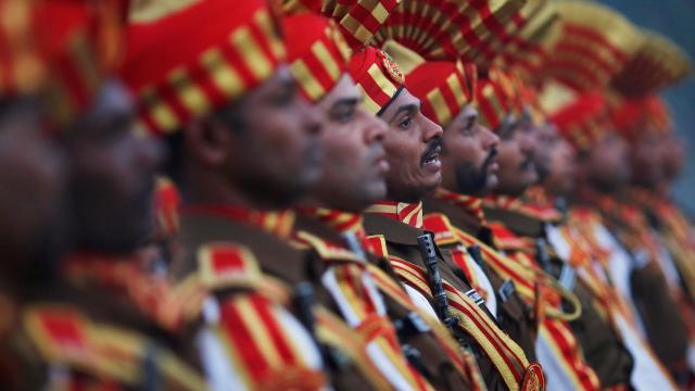 Parada militar en Nueva Delhi.