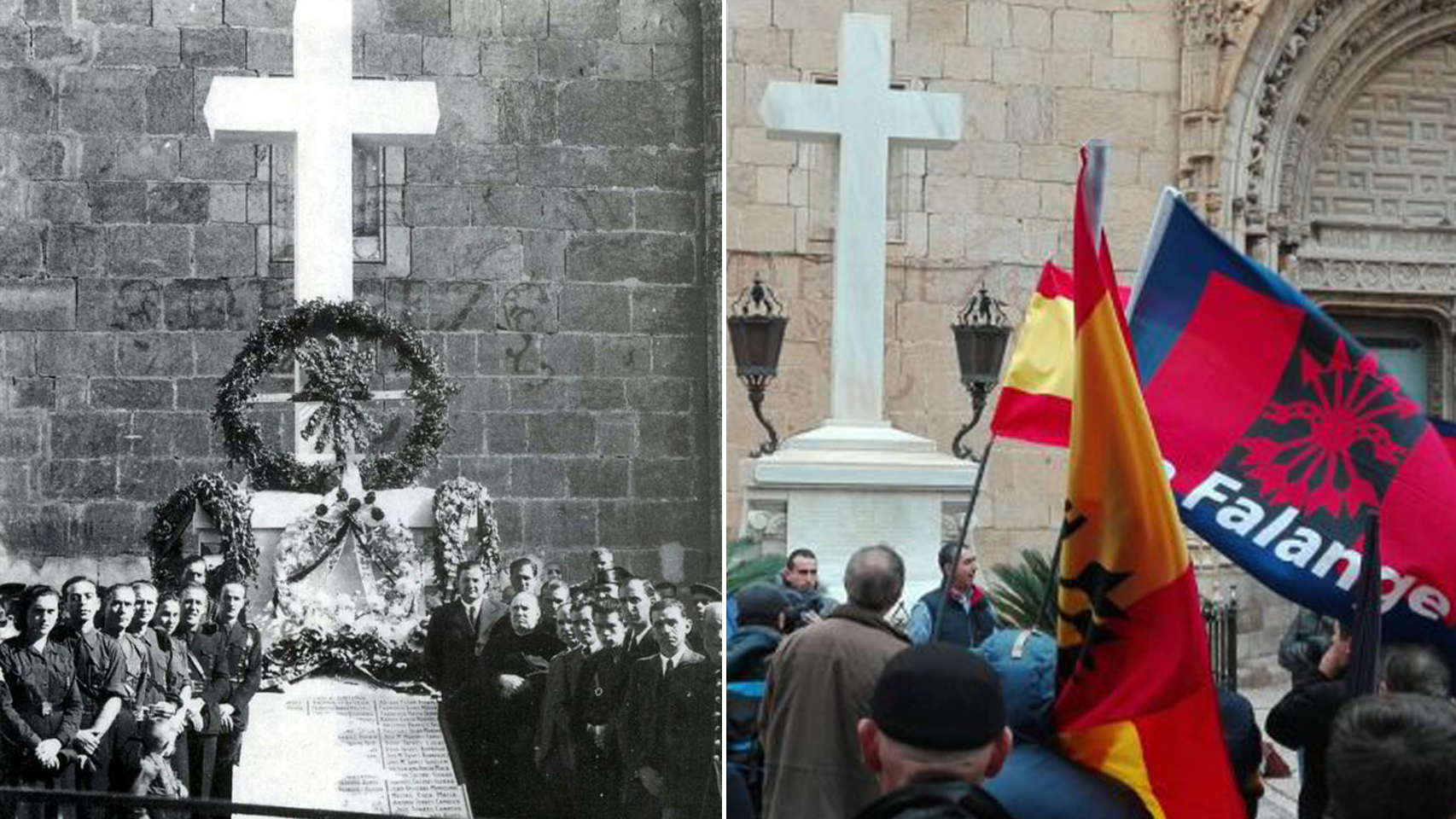 La plaza de Callosa de 2018 se parece mucho a la de 1940.