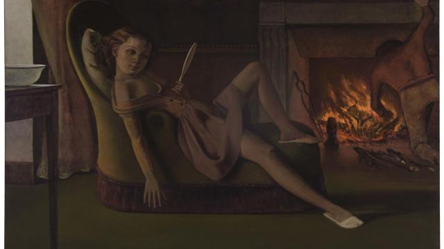 Los días felices, pintado por Balthus en 1944.