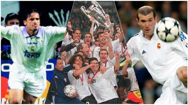 El Real Madrid levantó entre 1998 y 2002 su séptima, su octava y su novena Champions League
