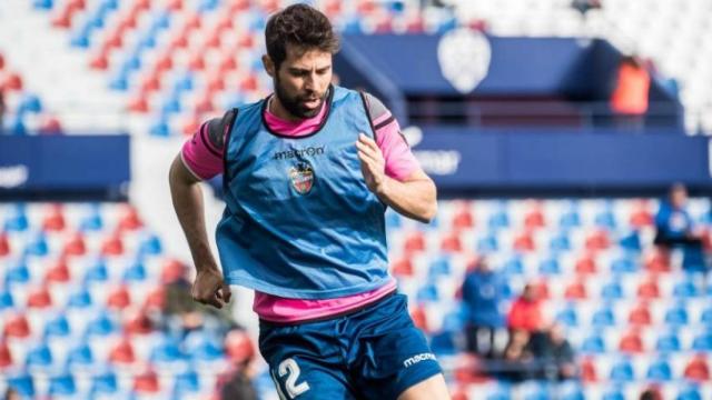 Coke Andújar entrenando con el Levante. Foto: levanteud.com