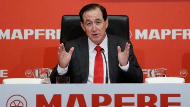 Antonio Huertas, presidente de Mapfre, durante la presentación de resultados del ejercicio 2017.