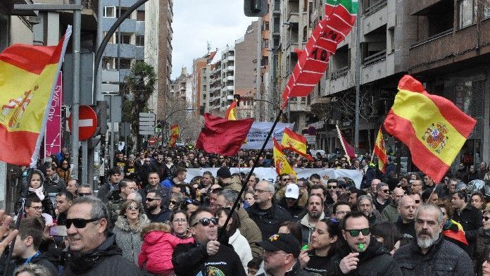 Imagen de archivo de una manifestación de los policías en Zamora