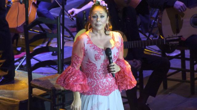 Isabel Pantoja en uno de sus conciertos.